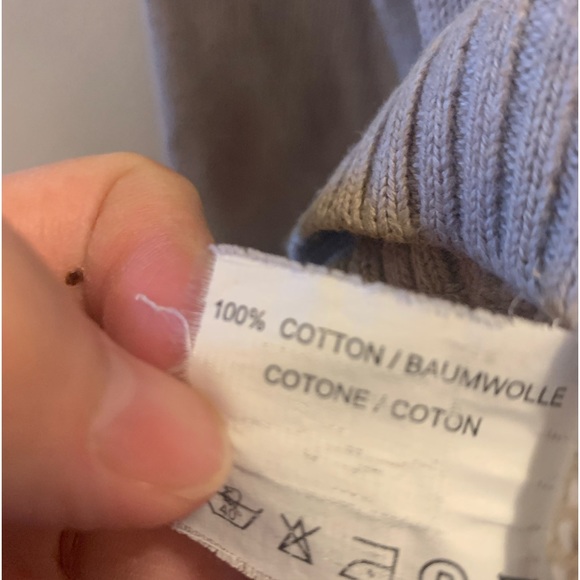 Ted Lapidus Paris Men’s Sweater XL Argyle Print Beige Grey Cotton Crew Neck - Picture 16 of 16